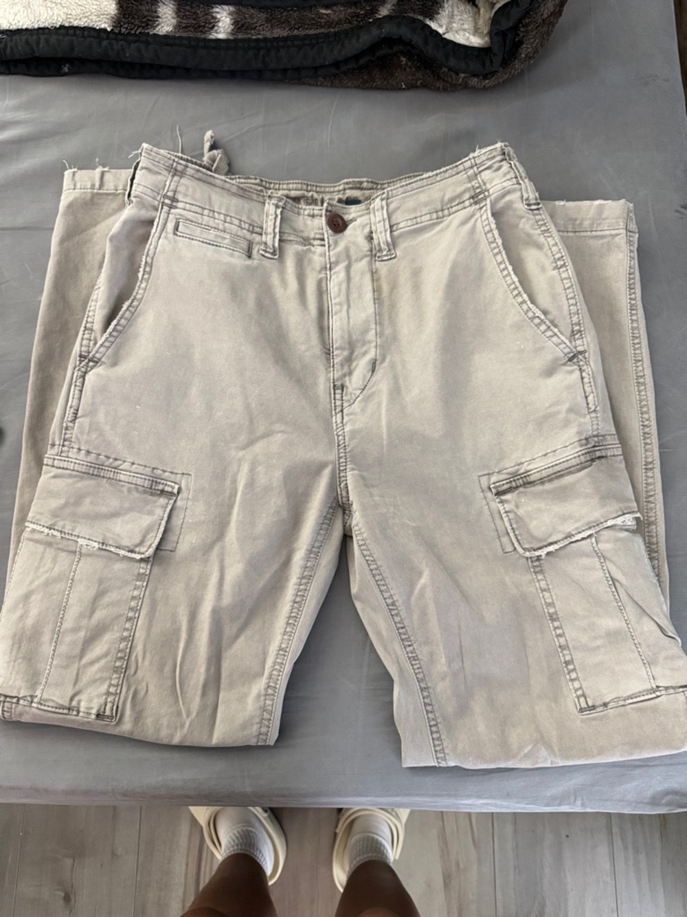 American Eagle Outfitters Beige Cargo Skinny Pants